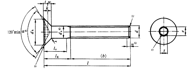 國標(biāo)號gb/70.3-2000內(nèi)六角沉頭螺絲，